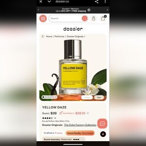 NIB DOSSIER Yellow Daze 50ml/1.7fl oz